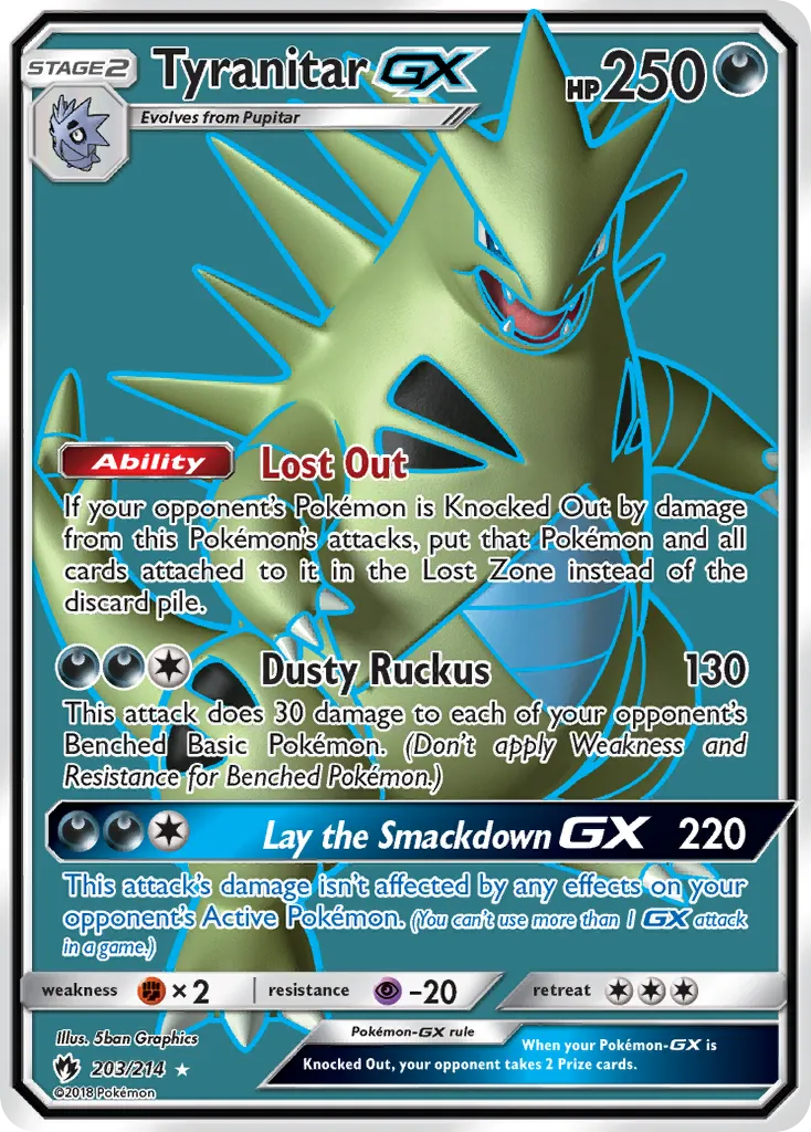 Tyranitar-GX - Lost Thunder