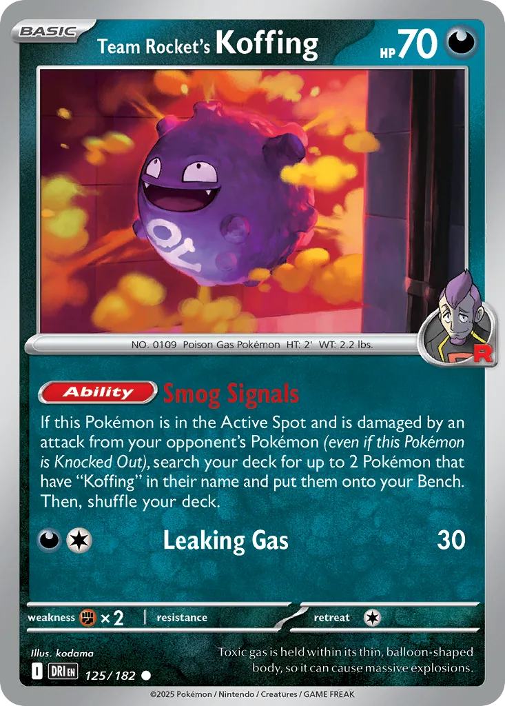 Team Rocket's Koffing - Destined Rivals