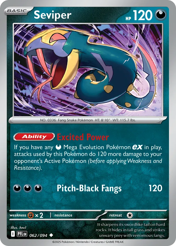 Seviper - Phantasmal Flames