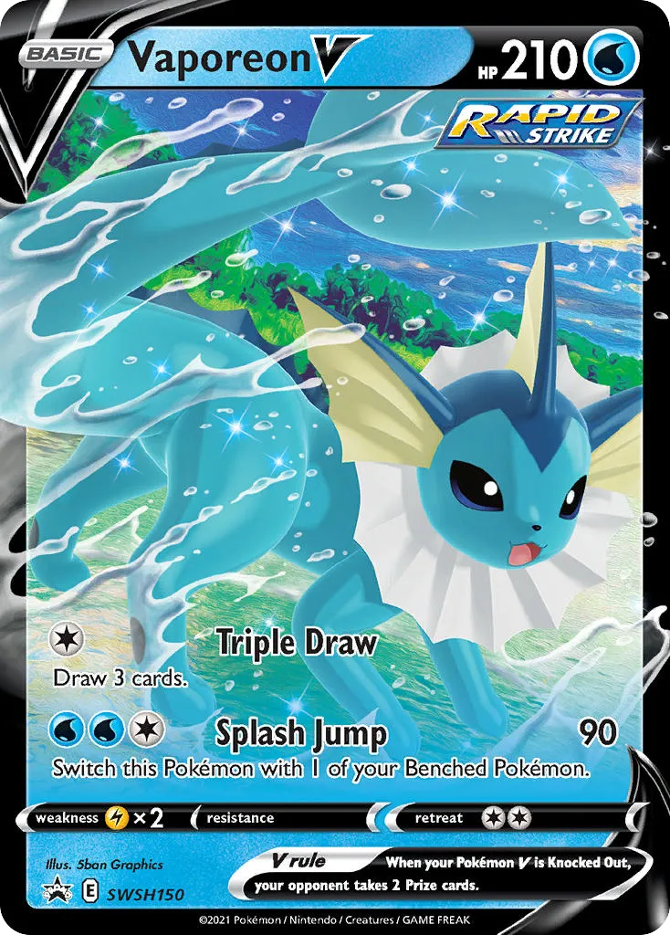 Vaporeon V - SWSH Black Star Promos