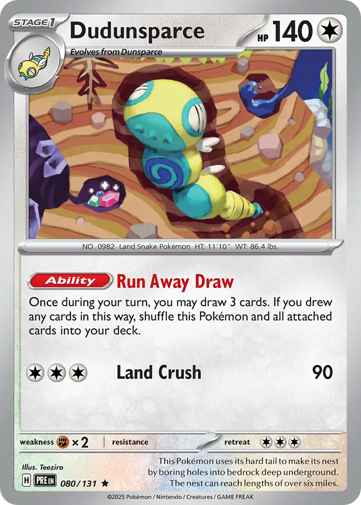 Dudunsparce - Prismatic Evolutions