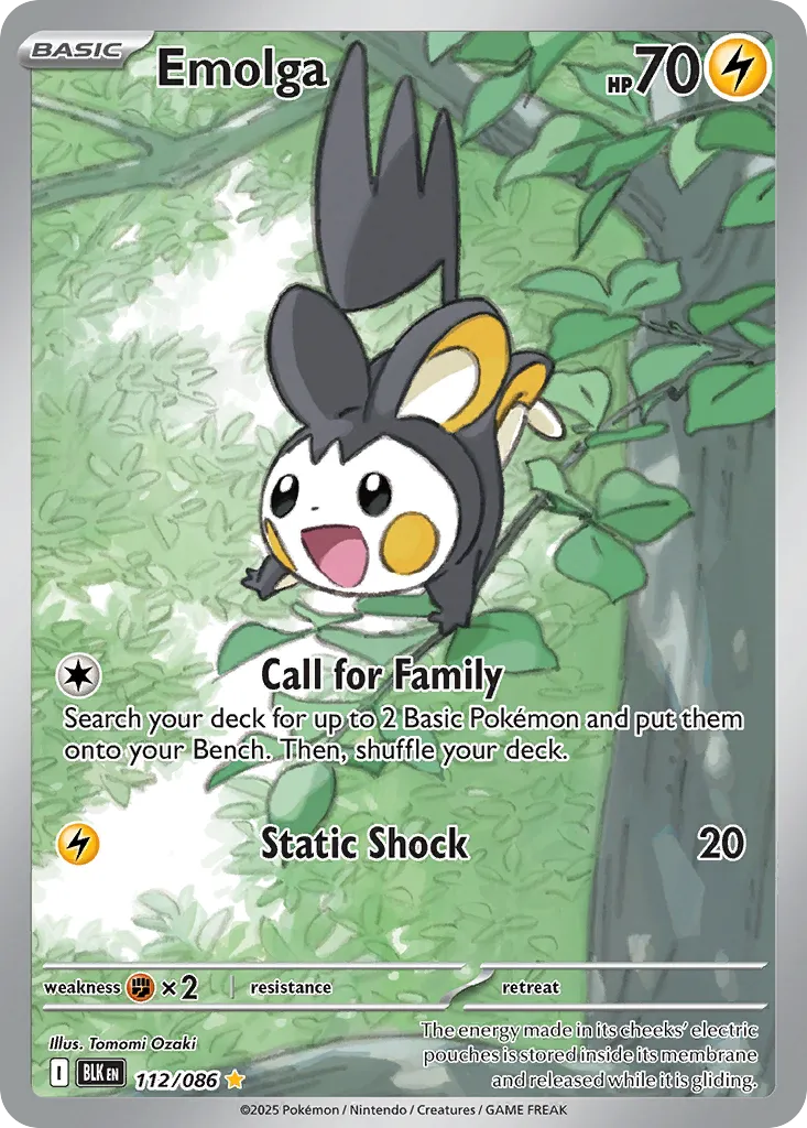 Emolga - Black Bolt