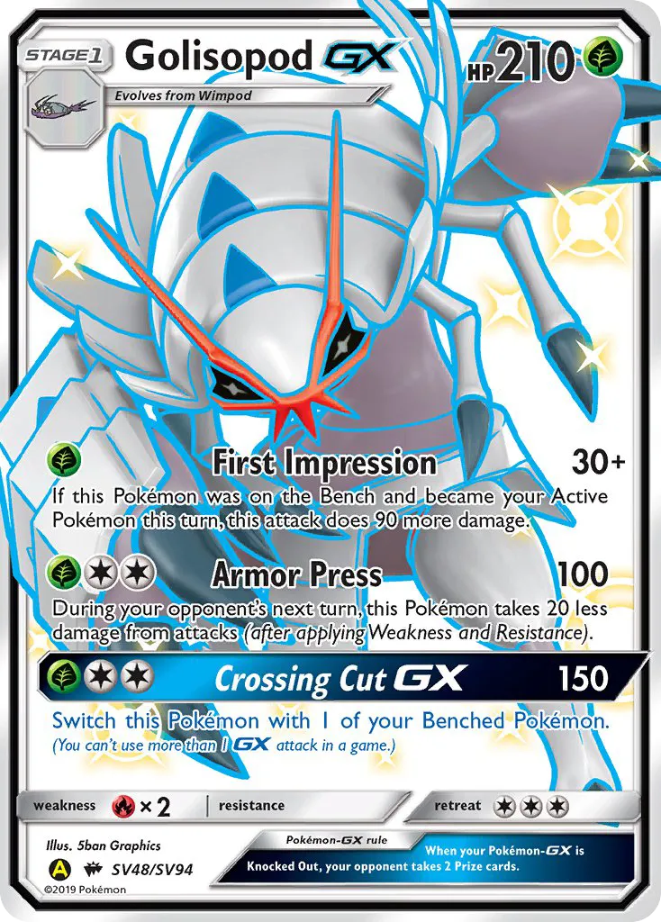 Golisopod-GX - Hidden Fates Shiny Vault
