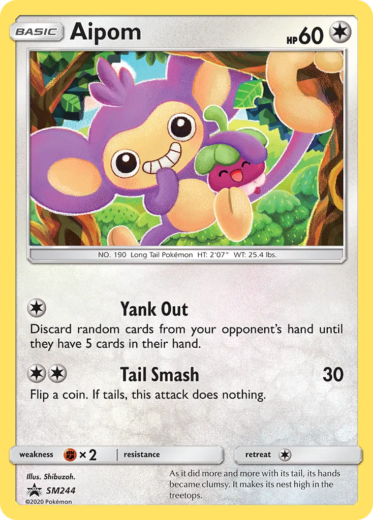 Aipom - SM Black Star Promos