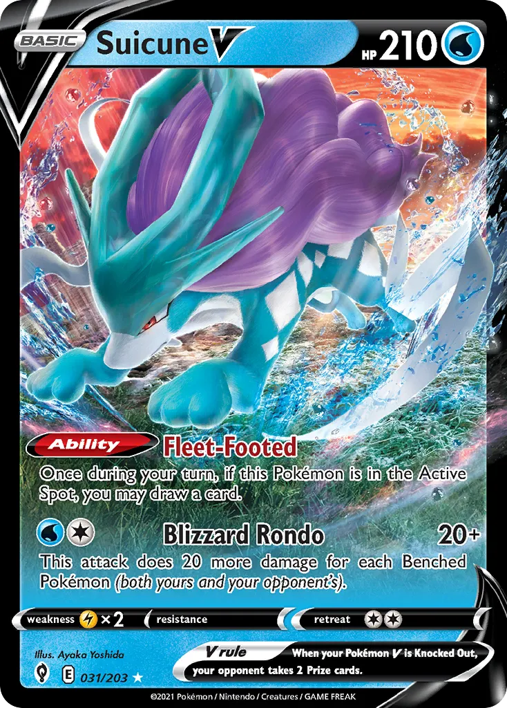 Suicune V - Evolving Skies