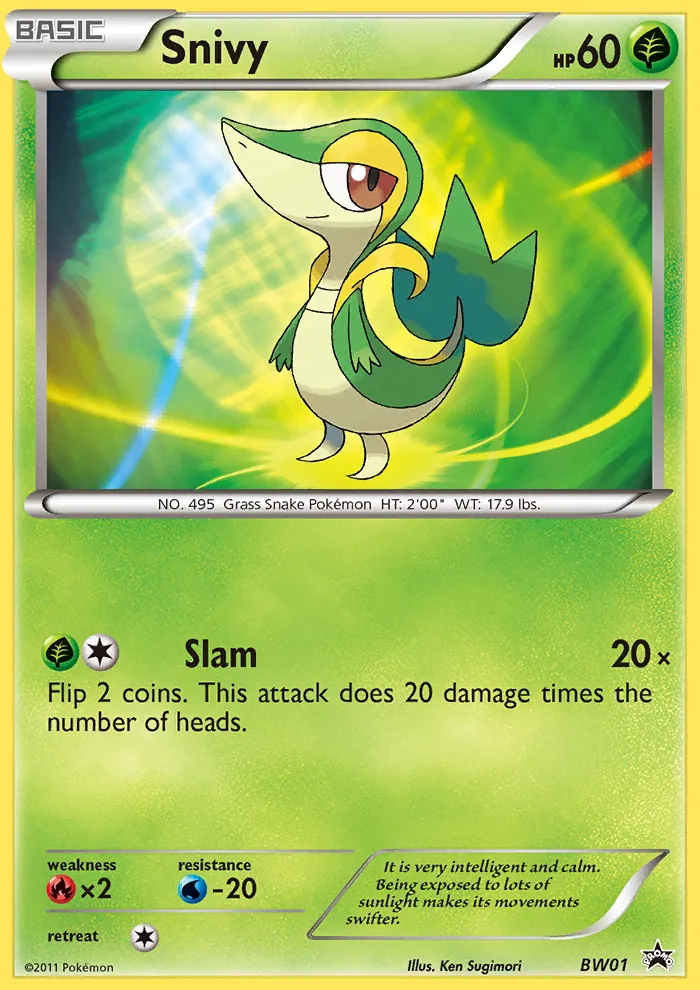 Snivy - BW Black Star Promos