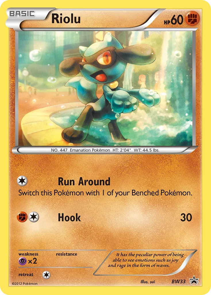 Riolu - BW Black Star Promos
