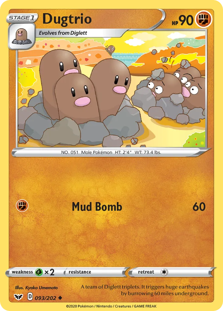 Dugtrio - Sword & Shield