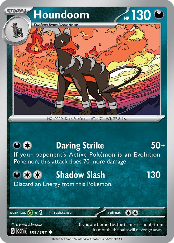 Houndoom - Obsidian Flames