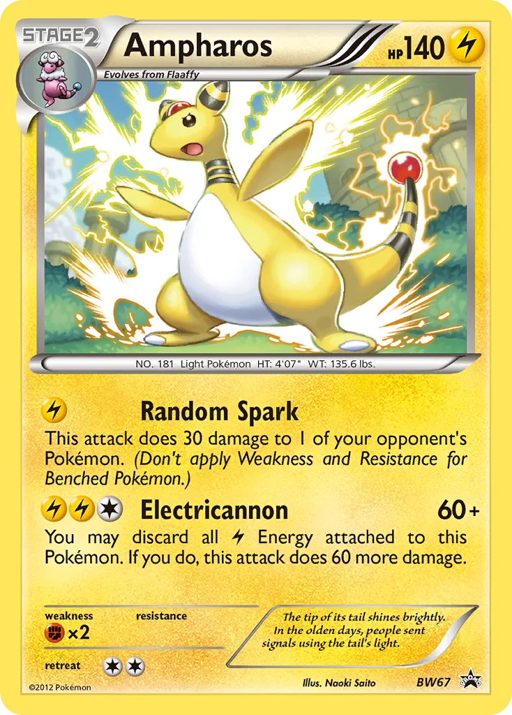 Ampharos - BW Black Star Promos