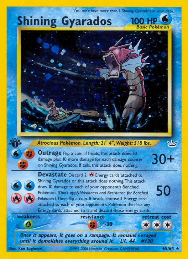 Shining Gyarados - Neo Revelation