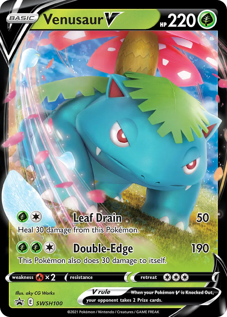 Venusaur V - SWSH Black Star Promos