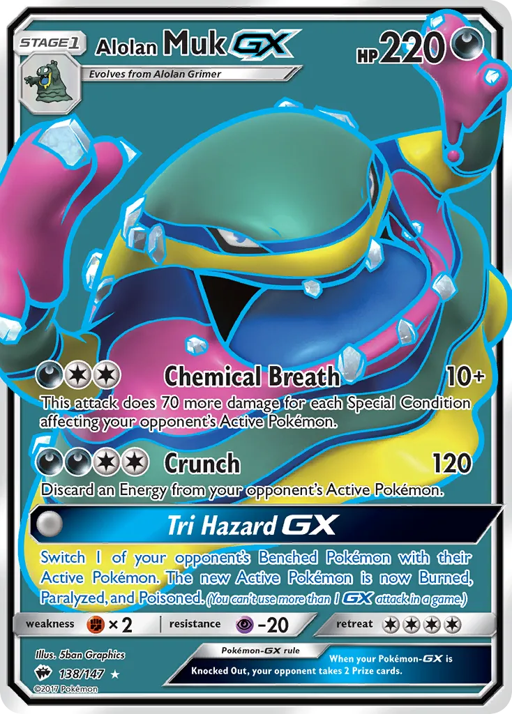 Alolan Muk-GX - Burning Shadows