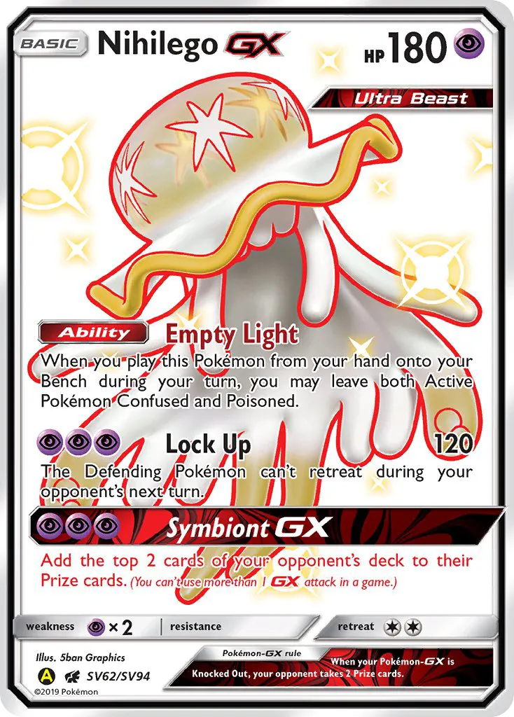 Nihilego-GX - Hidden Fates Shiny Vault