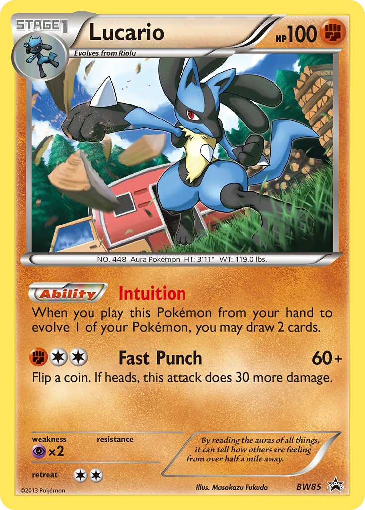 Lucario - BW Black Star Promos