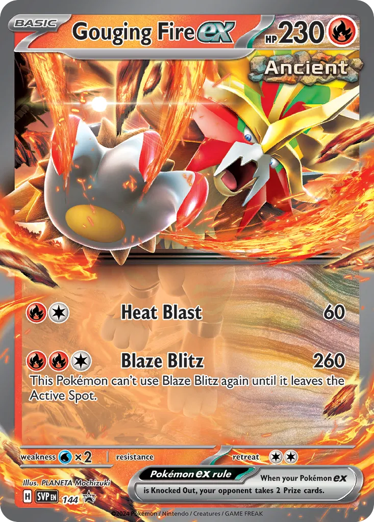 Gouging Fire ex - Scarlet & Violet Black Star Promos