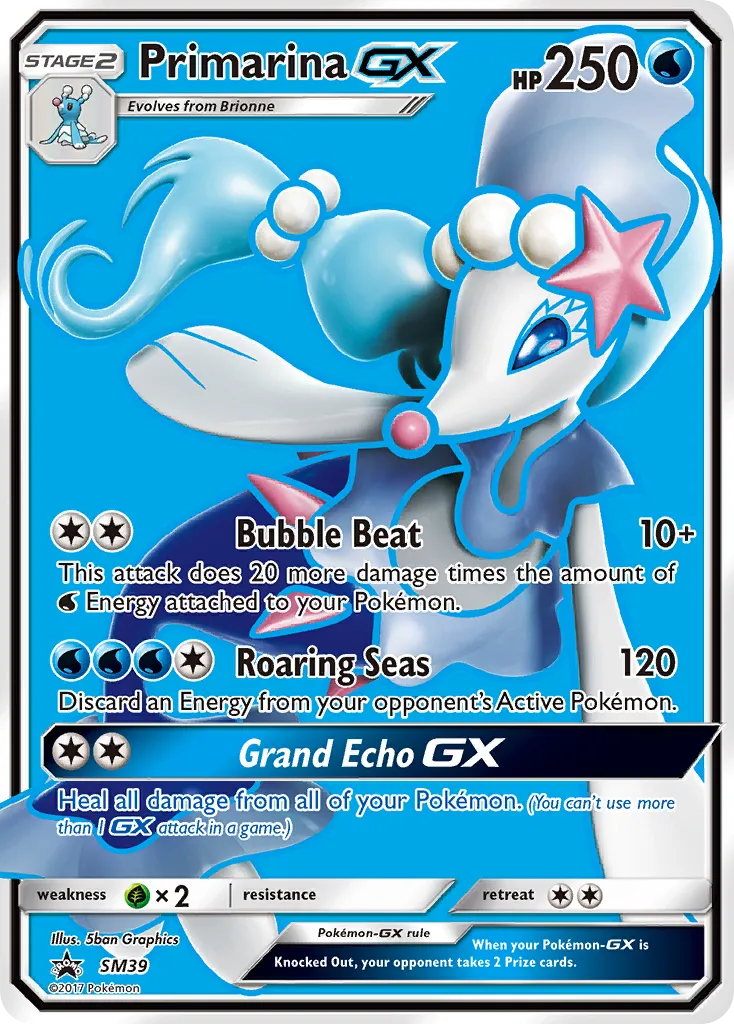 Primarina-GX - SM Black Star Promos