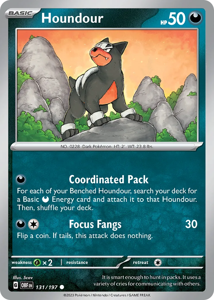 Houndour - Obsidian Flames