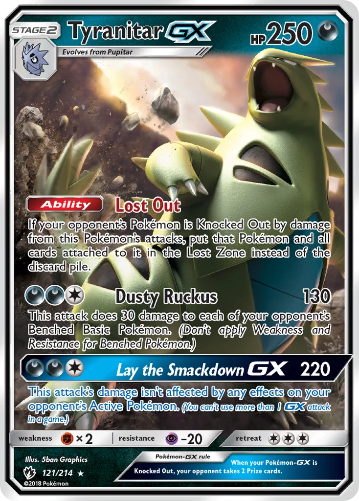 Tyranitar-GX - Lost Thunder