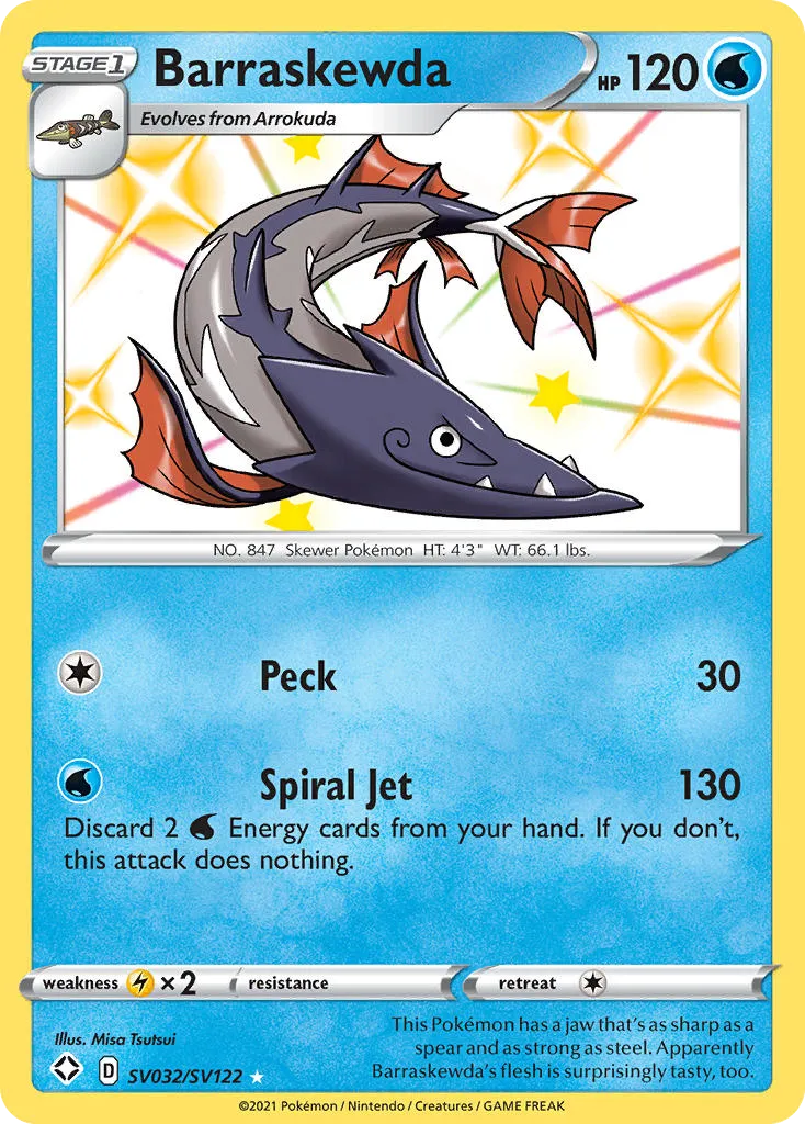 Barraskewda - Shining Fates Shiny Vault