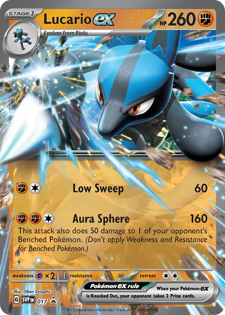 Lucario ex - Scarlet & Violet Black Star Promos