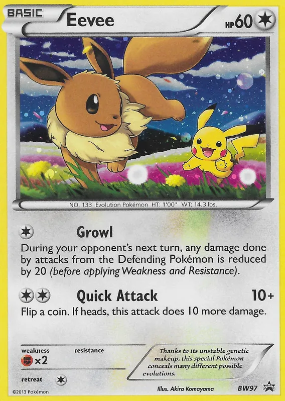 Eevee - BW Black Star Promos