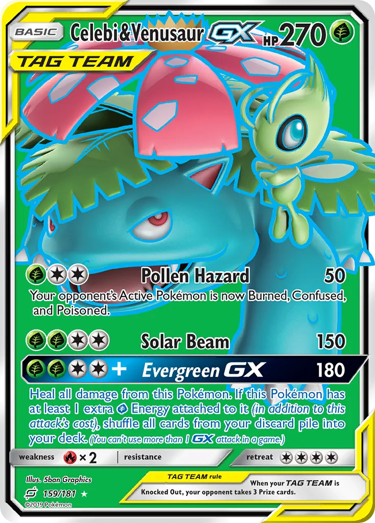 Celebi & Venusaur-GX - Team Up