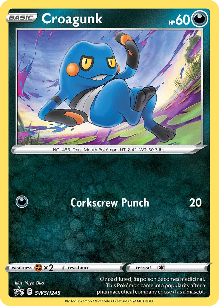 Croagunk - SWSH Black Star Promos