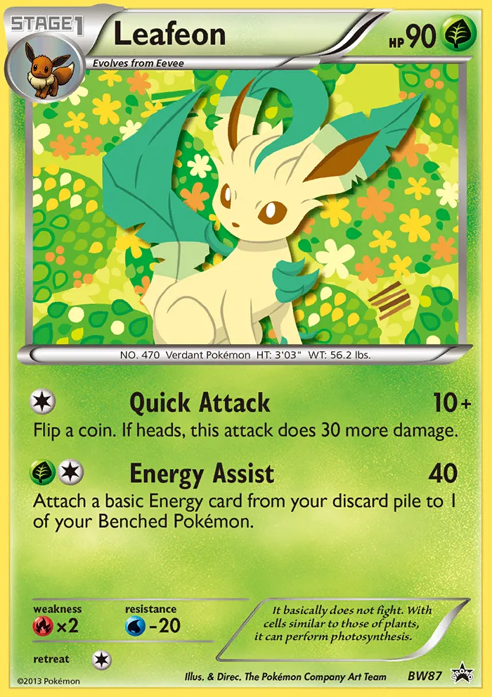 Leafeon - BW Black Star Promos