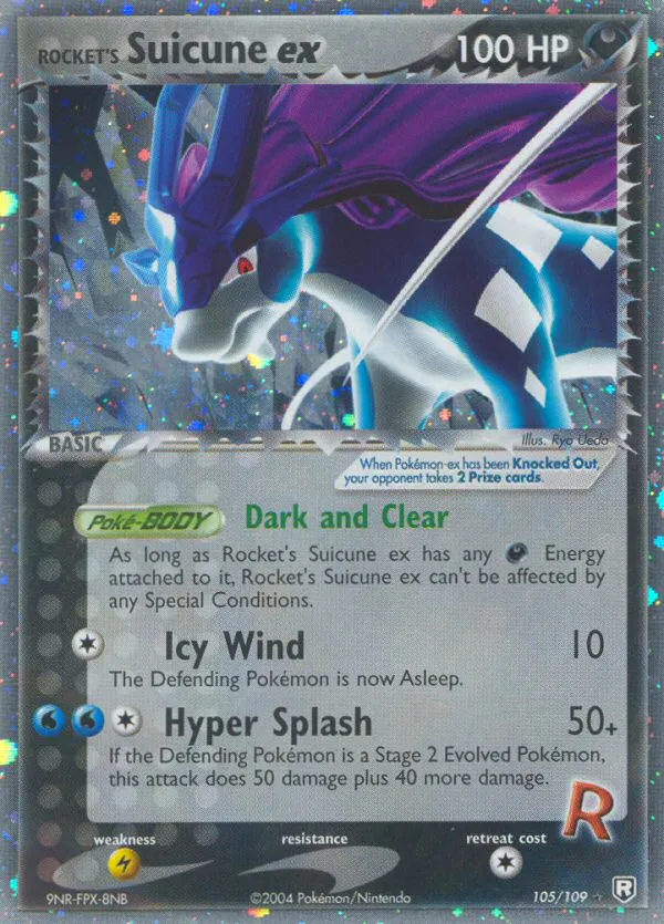 Rocket's Suicune ex - Team Rocket Returns