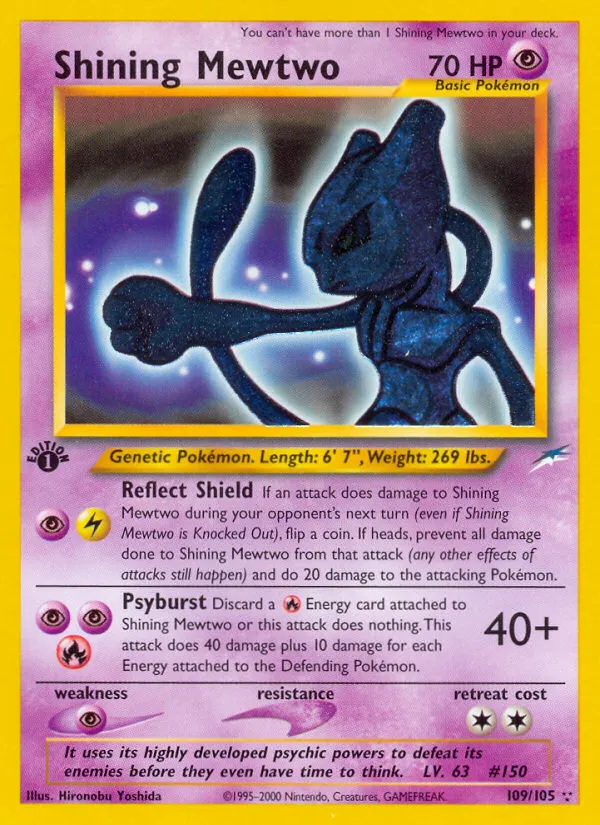 Shining Mewtwo - Neo Destiny