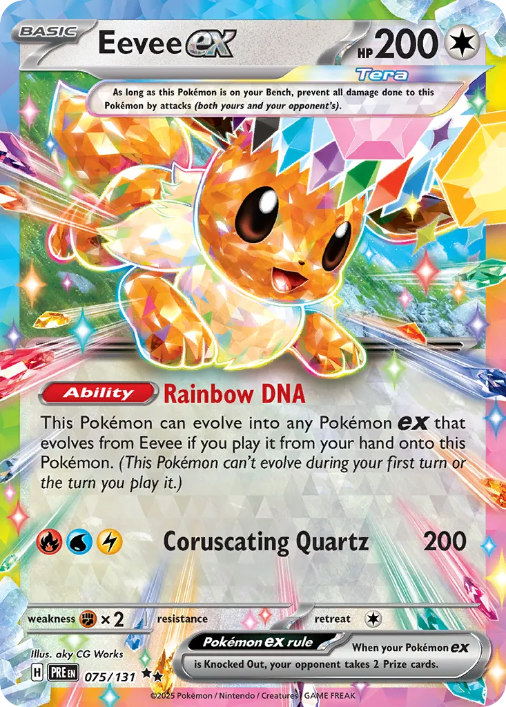 Eevee ex - Prismatic Evolutions
