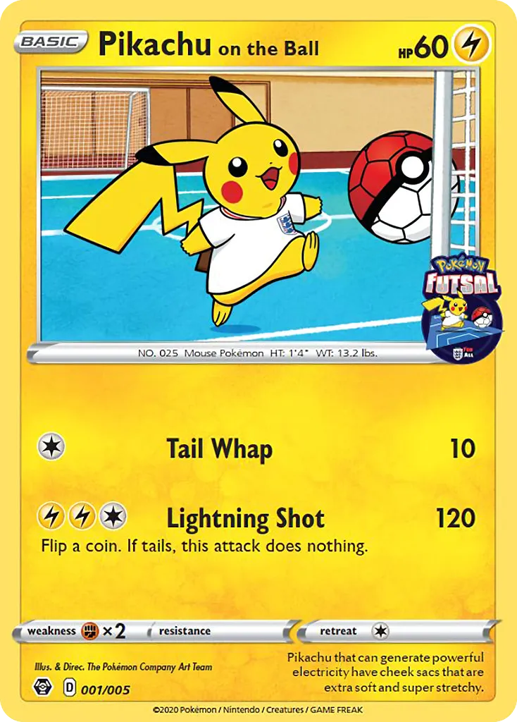 Pikachu on the Ball - Pokémon Futsal Collection