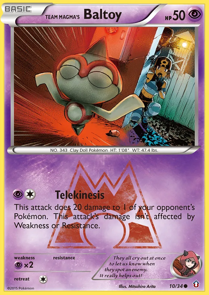 Team Magma's Baltoy - Double Crisis