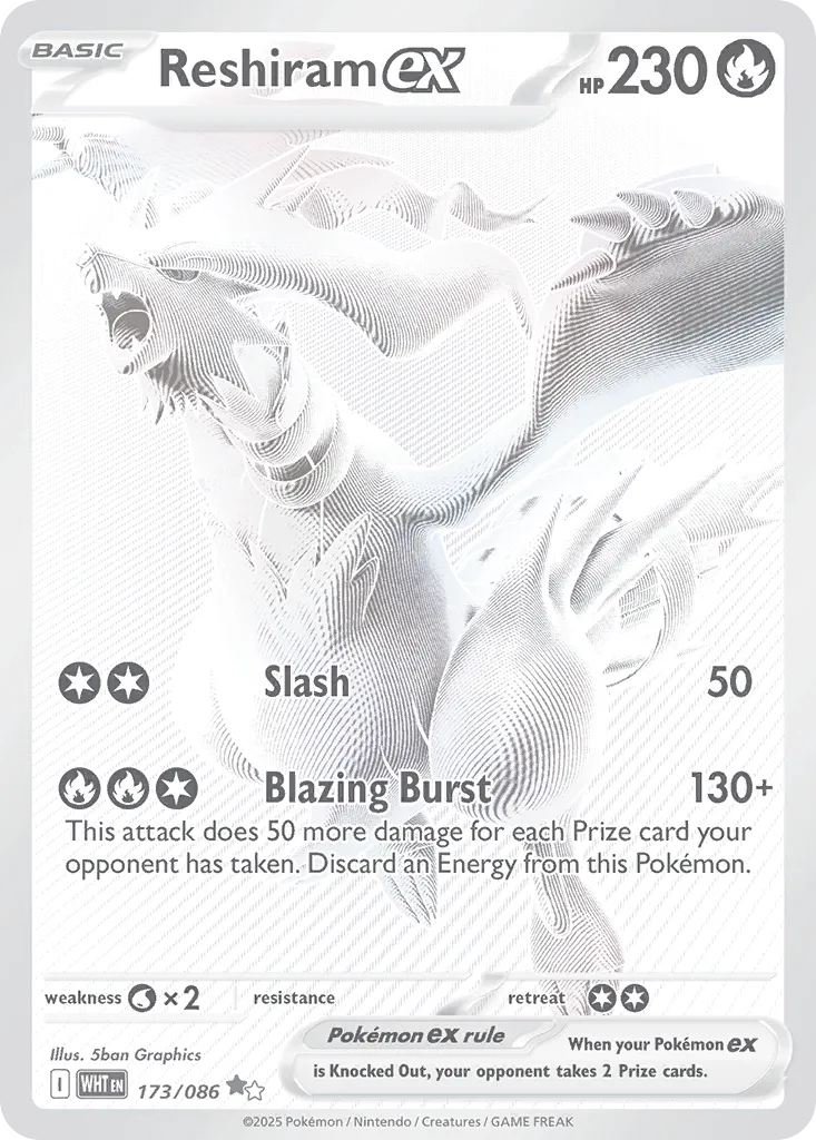 Reshiram ex - White Flare