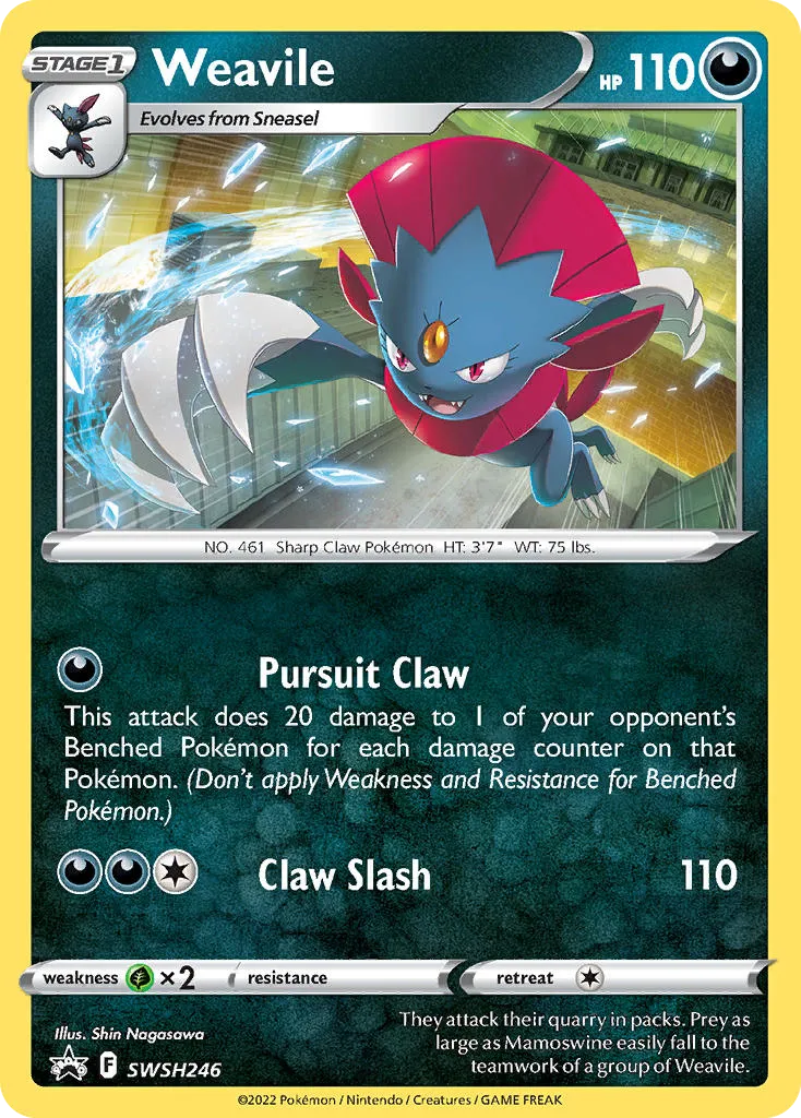 Weavile - SWSH Black Star Promos