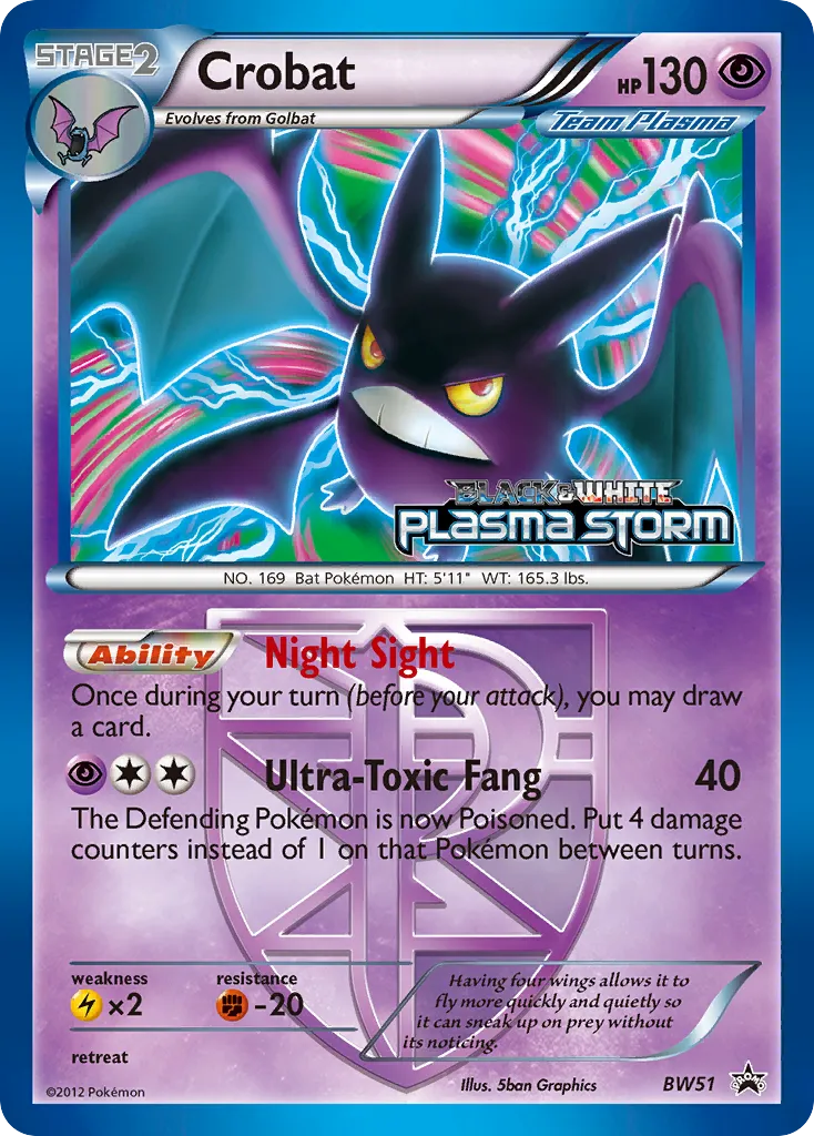 Crobat - BW Black Star Promos
