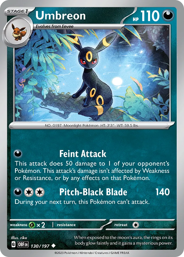 Umbreon - Obsidian Flames