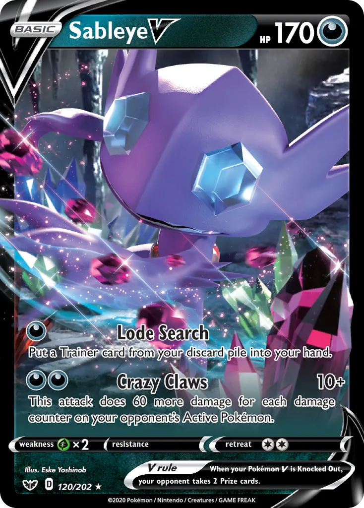 Sableye V - Sword & Shield