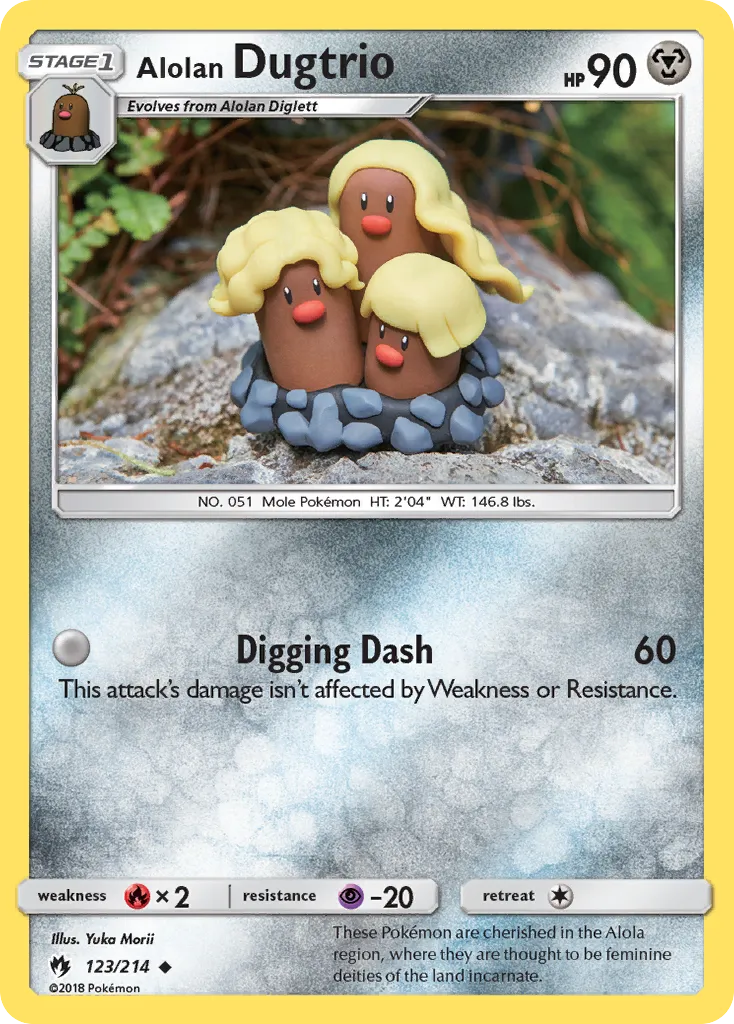 Alolan Dugtrio - Lost Thunder