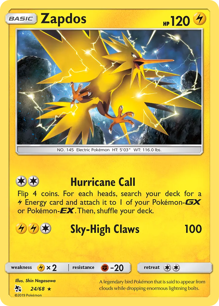 Zapdos - Hidden Fates