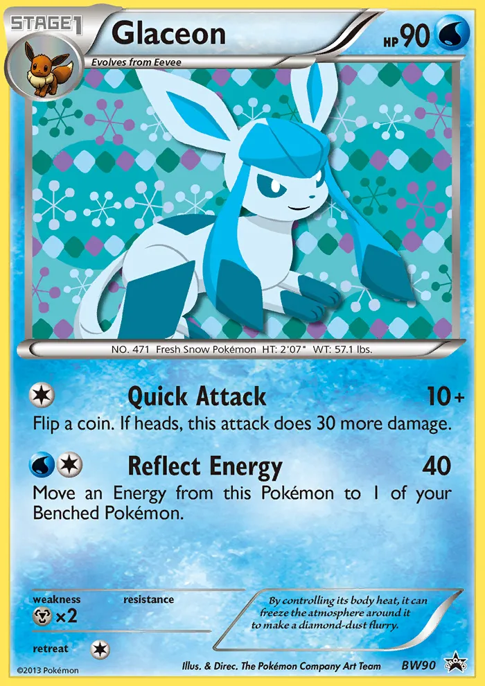 Glaceon - BW Black Star Promos