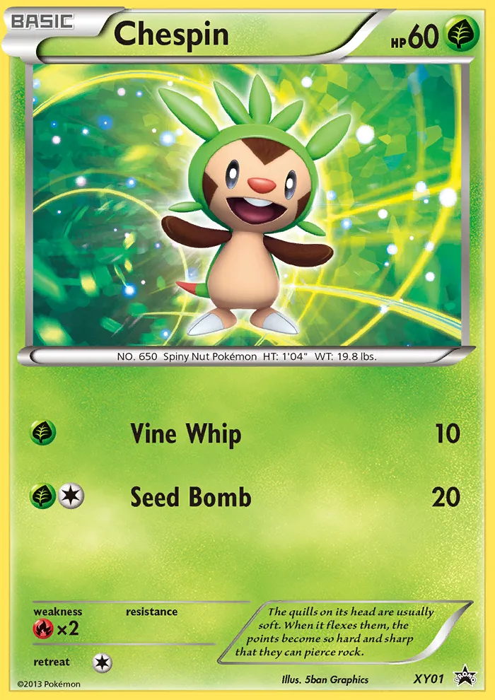 Chespin - XY Black Star Promos