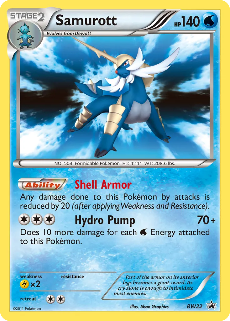 Samurott - BW Black Star Promos