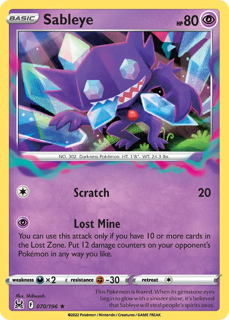 Sableye - Lost Origin