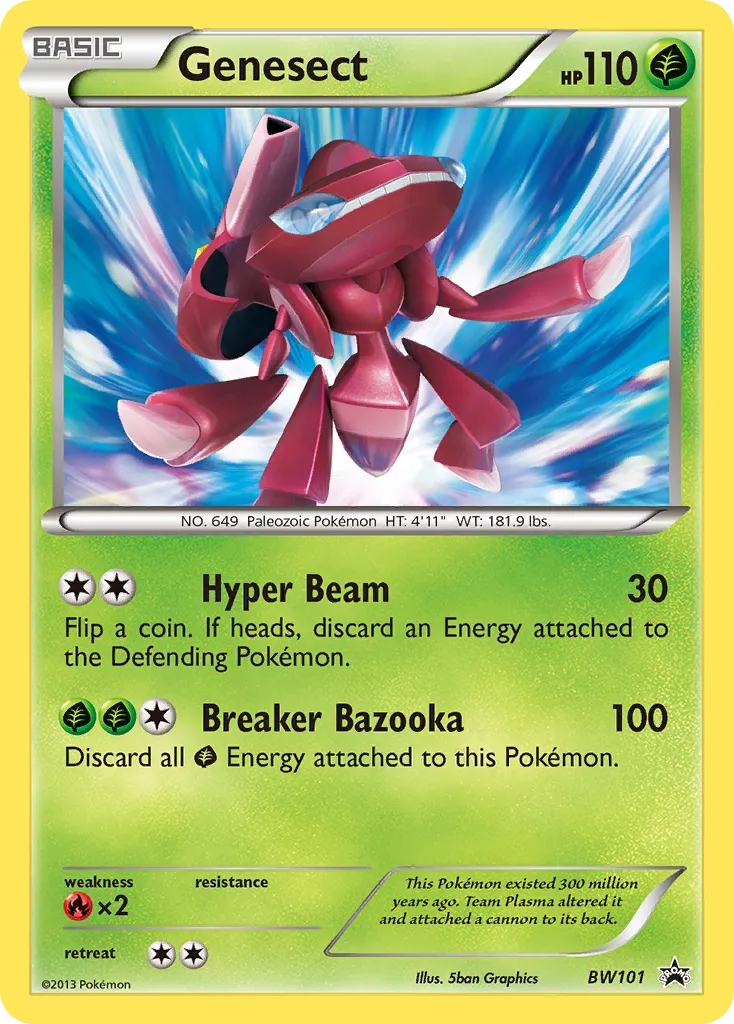 Genesect - BW Black Star Promos