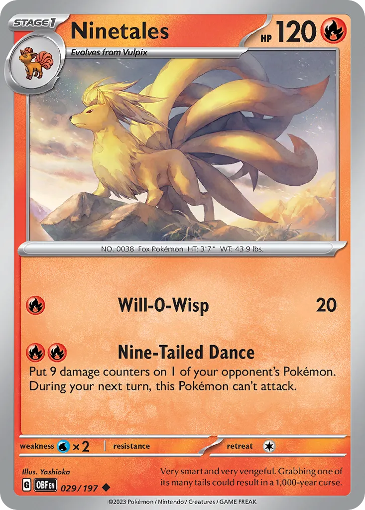 Ninetales - Obsidian Flames