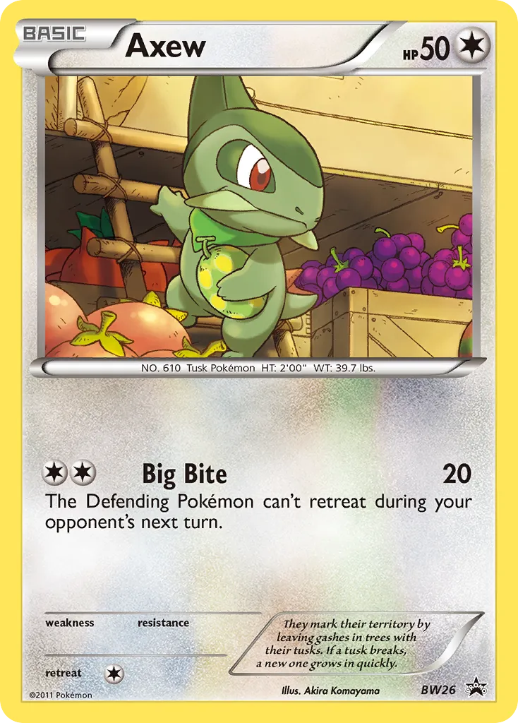 Axew - BW Black Star Promos