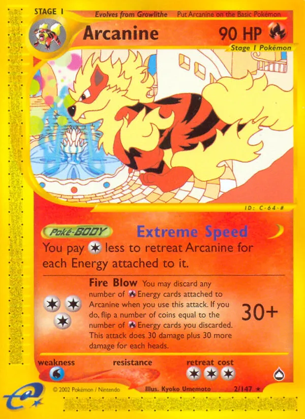 Arcanine - Aquapolis