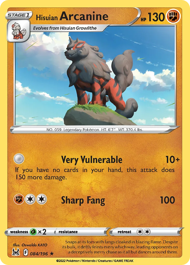 Hisuian Arcanine - Lost Origin